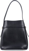 TOTEME 244WAL0048LE0025 Beuteltasche mit Gürtel Kalbsleder Schwarz 30 x 27 x 15,5 cm