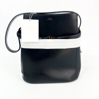 TOTEME 244WAL0048LE0025 Beuteltasche mit Gürtel Kalbsleder Schwarz 30 x 27 x 15,5 cm