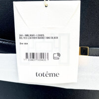 TOTEME 244WAL0048LE0025 Beuteltasche mit Gürtel Kalbsleder Schwarz 30 x 27 x 15,5 cm