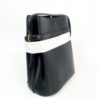 TOTEME 244WAL0048LE0025 Beuteltasche mit Gürtel Kalbsleder Schwarz 30 x 27 x 15,5 cm