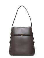 TOTEME Beuteltasche mit Gürtel, Kalbsleder, Bark, 28 x 26 cm, 244WAL0048LE0025
