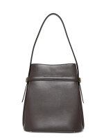 TOTEME Beuteltasche mit Gürtel, Kalbsleder, Bark, 28 x 26 cm, 244WAL0048LE0025