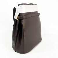 TOTEME Beuteltasche mit Gürtel, Kalbsleder, Bark, 28 x 26 cm, 244WAL0048LE0025