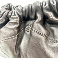 ba&sh June Clutch, Lammnappaleder, Pecan Braun