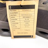 ON x Loewe Cloudsolo Mens Sneakers, EU 44, Dark Brown/Black, 3MF30664611