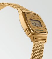 Casio Vintage Mini Damen-Digitaluhr, Quarz, Edelstahl, LA670WEMY-9EF