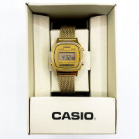 Casio Vintage Mini Damen-Digitaluhr, Quarz, Edelstahl, LA670WEMY-9EF