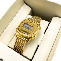 Casio Vintage Mini Damen-Digitaluhr, Quarz, Edelstahl, LA670WEMY-9EF