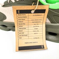 ON x Loewe Cloudsolo Womens Sneakers, EU 38.5, Khaki Green / Sand, 3WF30604724