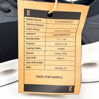 ON x Loewe Cloudsolo Damen-Sneaker-Schuhe, EU 38.5, Schwarz/Weiß, 3WF30600299