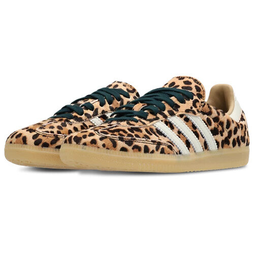 Adidas Originals Samba OG Damen-Sneaker, EU 39 1/3, Leopardenmuster, Gummisohle, KI6674