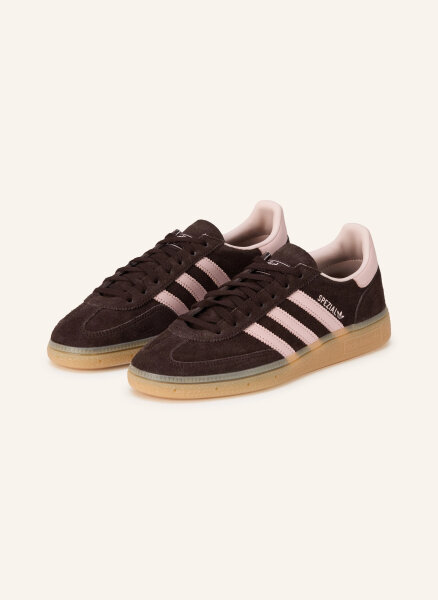 Adidas Handball Spezial Womens Sneakers, EU 38 2/3, Aurora Coffee/Sandy Pink/Gum, IH1507