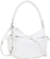 Desigual Half Astana Ecru Umhängetasche, Weiß, Polyester, 30 x 20,5 x 8 cm, 25SAXPBV1000