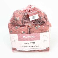 Monneka Toucan Learning Life Jacket, pink with toucan pattern, 3-6 years, EN13138