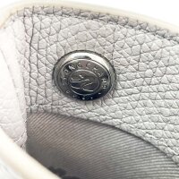 Longchamp Le Roseau XS Shopper-Handtasche, genarbtes weiches Leder, Hellgrau
