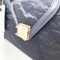 Bessie London BB6654 Velvet Shoulder and Crossbody Bag with Scarf, Black, 27 × 19 × 7 cm