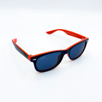 Ray-Ban RJ9052S New Wayfarer Junior 178/80, 3N, lens 47 mm, bridge 15 mm, temple 125 mm, orange/blue