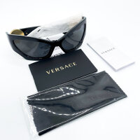 Versace VE4450 GB1/87, Cat-Eye-Damenbrille, dunkelgrau, 3N, Glas 60 mm, Steg 16 mm, Bügel 125 mm