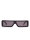 Rick Owens RG0000008-GMGNB-1409 Mens Sunglasses, Burgundy, Mahogany Temples, Black Lenses