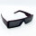 Rick Owens RG0000008-GMGNB-1409 Mens Sunglasses, Burgundy, Mahogany Temples, Black Lenses