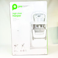 Premaman Harper, Multifunktionaler, verstellbarer Hochstuhl, PRFAFY-CCC-UNQ, Grau