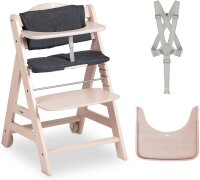 Hauck Beta+ Hochstuhl aus Holz - Set mit Rollen, 6...