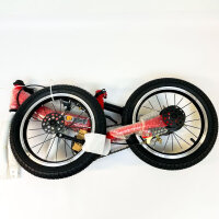 Ybike T-AW23-083, 2-in-1 childrens bicycle, 14 inch, 2–7 years, red