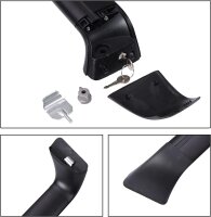 Tesla Model Y roof rack system, 2 crossbars, luggage rack, black