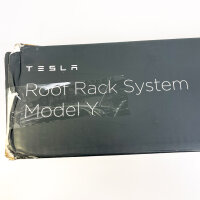 Tesla Model Y roof rack system, 2 crossbars, luggage rack, black