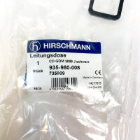 Hirschmann CO GDM 2009 J Leitungsdose, Black, 935-980-008