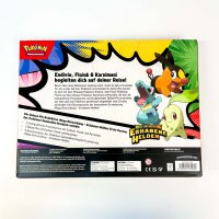 Pokémon Trading Card Game Deluxe Pin Collection Mega Evolution – Sublime Heroes: First Partners, Collectors Set with 3 holographic promo cards, 1 deluxe pin and 5 booster packs