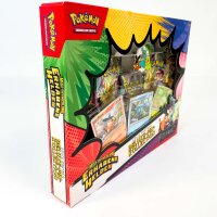 Pokémon Trading Card Game Deluxe Pin Collection Mega Evolution – Sublime Heroes: First Partners, Collectors Set with 3 holographic promo cards, 1 deluxe pin and 5 booster packs