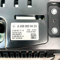 Mercedes-Benz A2069009423, Tachometer-Cluster-Bildschirm, Schwarz