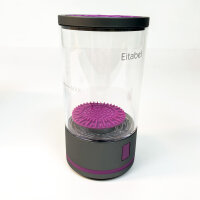 Eitabel C3, Elektrischer Make-up-Pinselreiniger, 1200-mAh-Akku, 7000 U/min, USB-C, 5 V/2 A, Grau/Lila