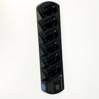 Motorola PMLN6685A, Multi-Unit-Akku-Ladegerät, 6 × 600 mA, Schwarz
