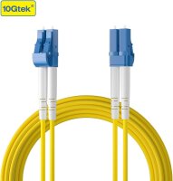 10Gtek OS2-LC-LC-D30M Glasfaser-Patchkabel, 30 m (100 ft), Singlemode-Duplex, 9/125 µm