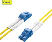 10Gtek OS2-LC-LC-D30M Glasfaser-Patchkabel, 30 m (100 ft), Singlemode-Duplex, 9/125 µm