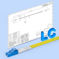 10Gtek OS2-LC-LC-D30M Glasfaser-Patchkabel, 30 m (100 ft), Singlemode-Duplex, 9/125 µm