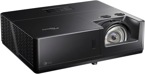 Optoma ZK608TST, 4K Kurzdistanz-Projektor, 6.000 Lumen, 24/7 Dauerbetrieb, für hochwertige Präsentationen, Schwarz