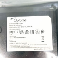 Optoma ZK608TST, 4K Kurzdistanz-Projektor, 6.000 Lumen, 24/7 Dauerbetrieb, für hochwertige Präsentationen, Schwarz