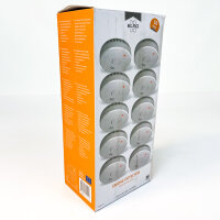 ELRO FS1801, 10-teiliges Rauchmelder-Set, Weiß, Set mit 10 Stück