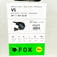 Fox V1 Digi Image Motorcycle Helmet, Size M (57-58cm), 33531