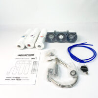 AQUAPHOR ECO PRO H TRIO Wasserfiltersystem, 8000 L, 1-Wege-Hahn, Enthärter, Keimsperre