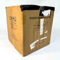 Food dehydrator, 200 V, 50–60 Hz, 360 x 360 x 395 mm, silver