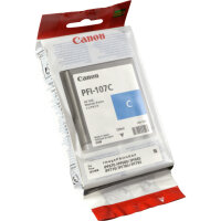 Canon PFI-107C ink cartridge, cyan, 130 ml, for...