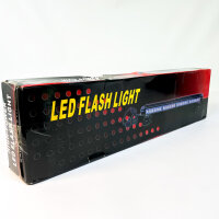 LED-Warnleuchte 52031, 54 LEDs, 12/24 V, Magnetsauger, Aluminium, Bernstein