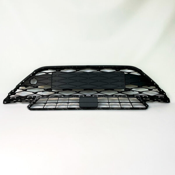 Volkswagen, 575853668P9B9, Front bumper grille, lower center, satin black, DV9 22681
