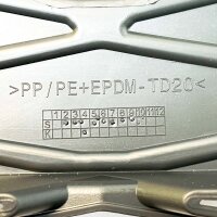 Volkswagen, 575853668P9B9, Front bumper grille, lower center, satin black, DV9 22681