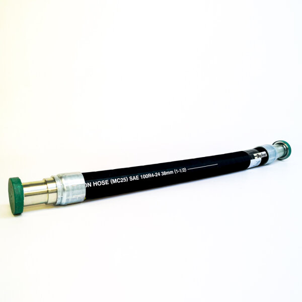 Parker PTS AOPCES4Z hydraulic suction hose assembly, SAE 100R4-24, 38 mm (1-1/2"), 10 bar
