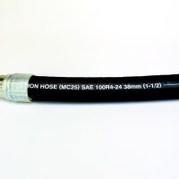 Parker PTS DIAYSFP0 Hydraulic Suction Hose Assembly (MC25), SAE 100R4-24, 38mm (1-1/2"), 10 bar, 1-800-C-Parker, 7546804393